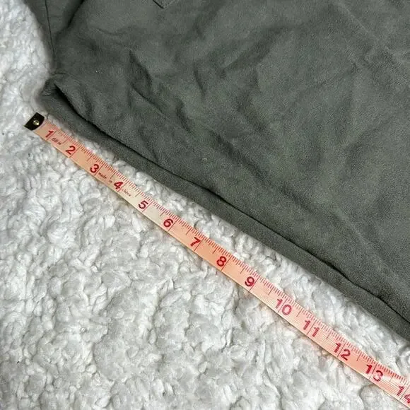 CiSono Linen Collection Olive Green Paperbag Waist Straight Leg PullOn Pant EE13 - Picture 11 of 13